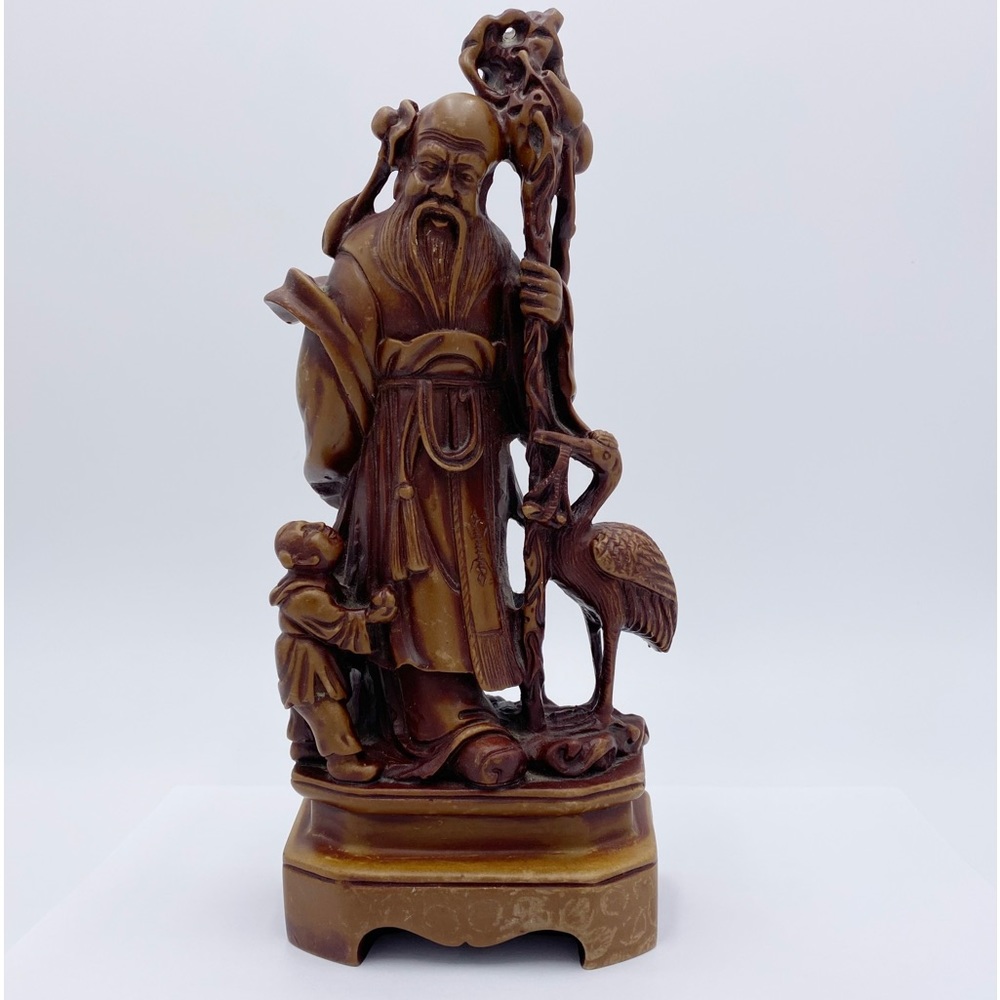 Vintage Chinese God Of Longevity Prosperity Wiseman figurine